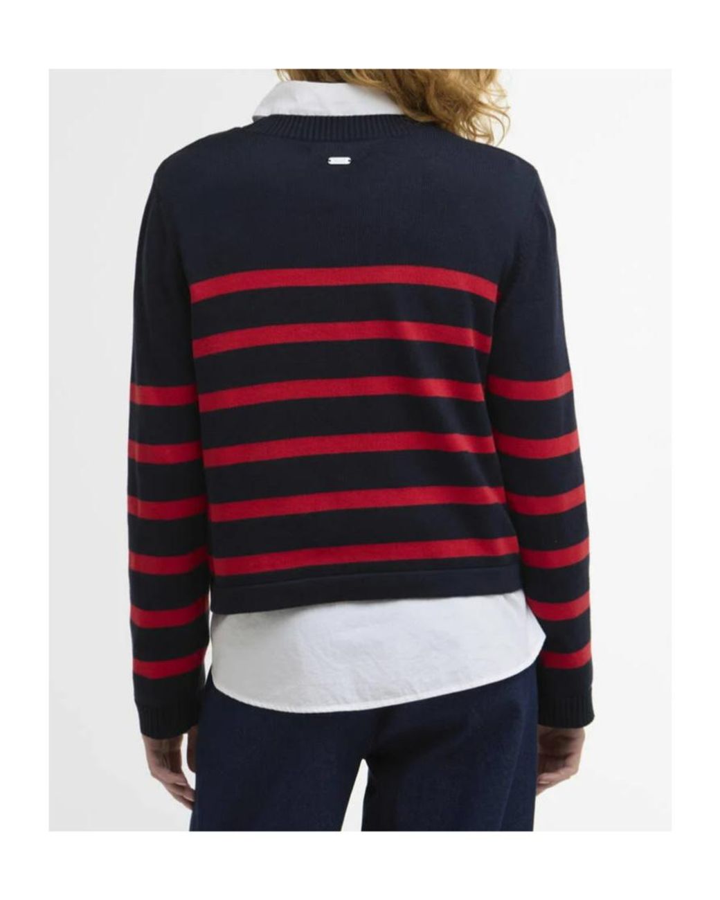 Barbour Blue Crew Neck Jumper