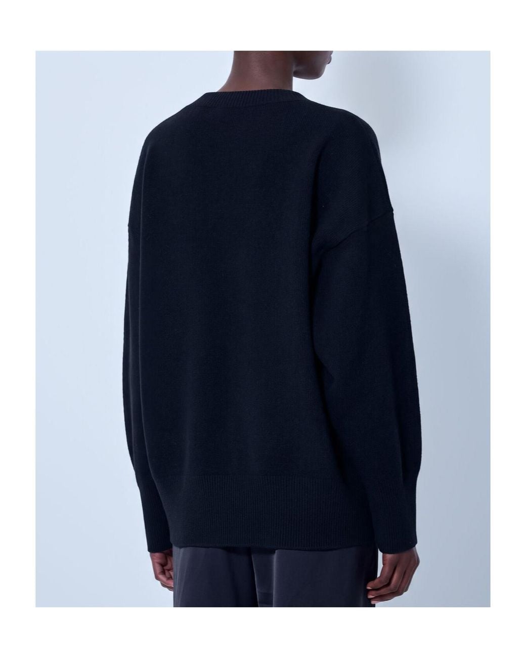 Rohe Blue Classic V-Neck Knitted Sweater