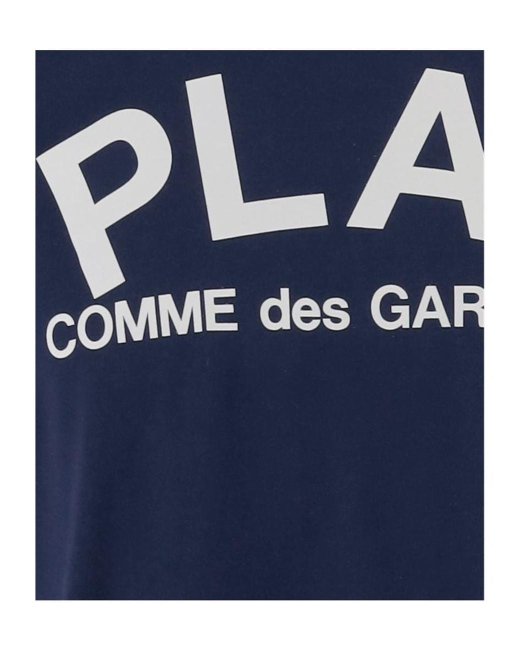 COMME DES GARÇONS PLAY Blue Comme Des Garçons Play Logo Printed T-Shirt for men
