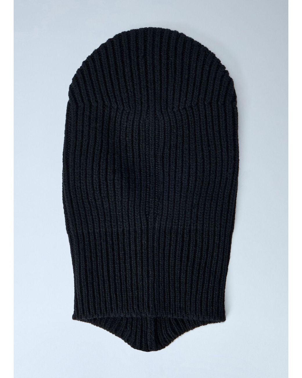 Rick Owens Blue Porterville Ribbed Skull Hat for men