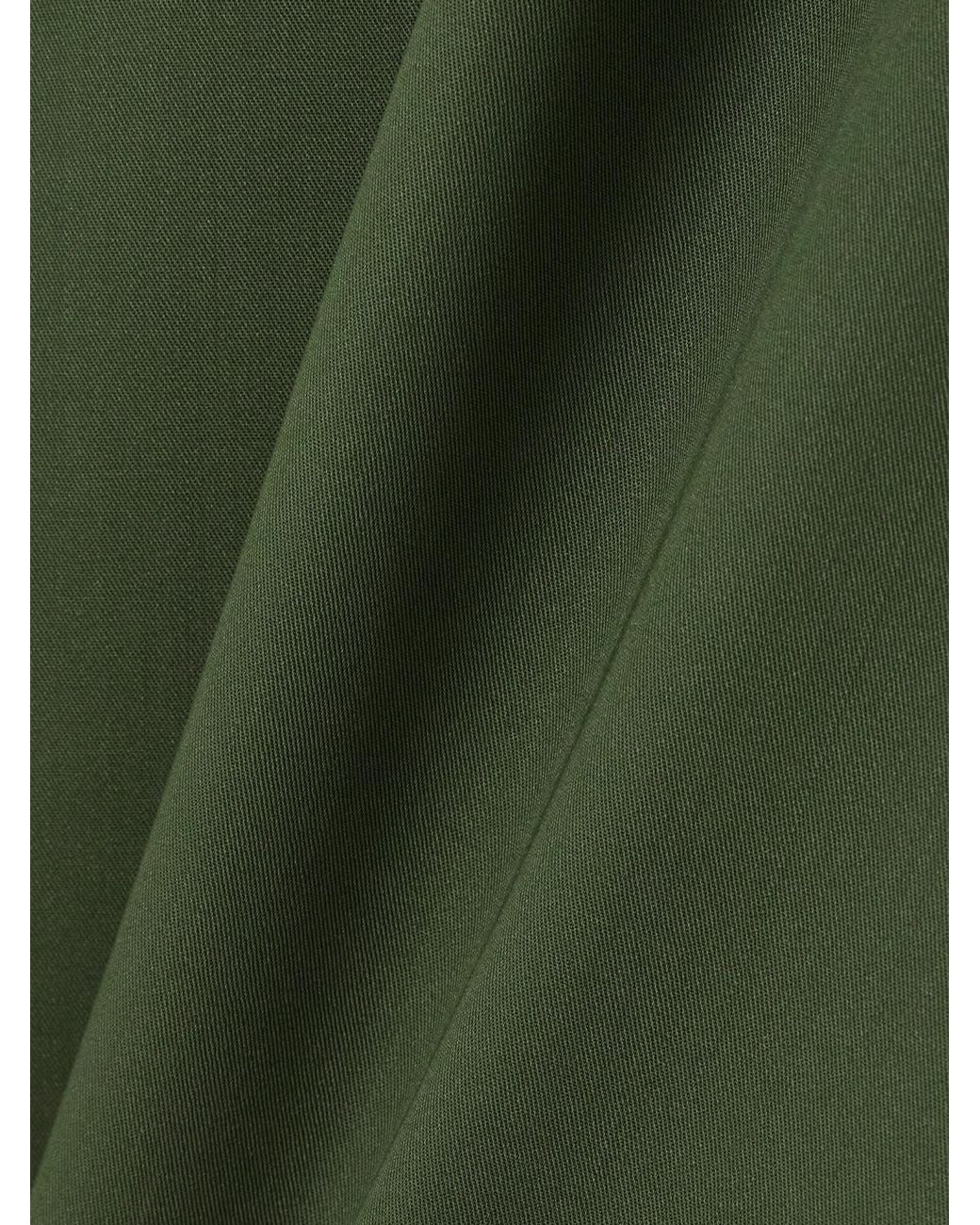 Lemaire Green Tied-Waist Wrapped Midi Skirt