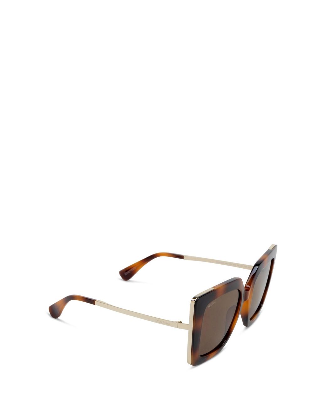 Max Mara Brown Square Frame Sunglasses