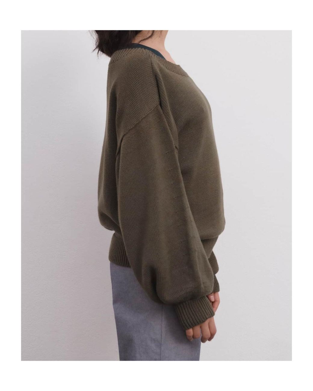 Baserange Green Long-Sleeved Knitwear