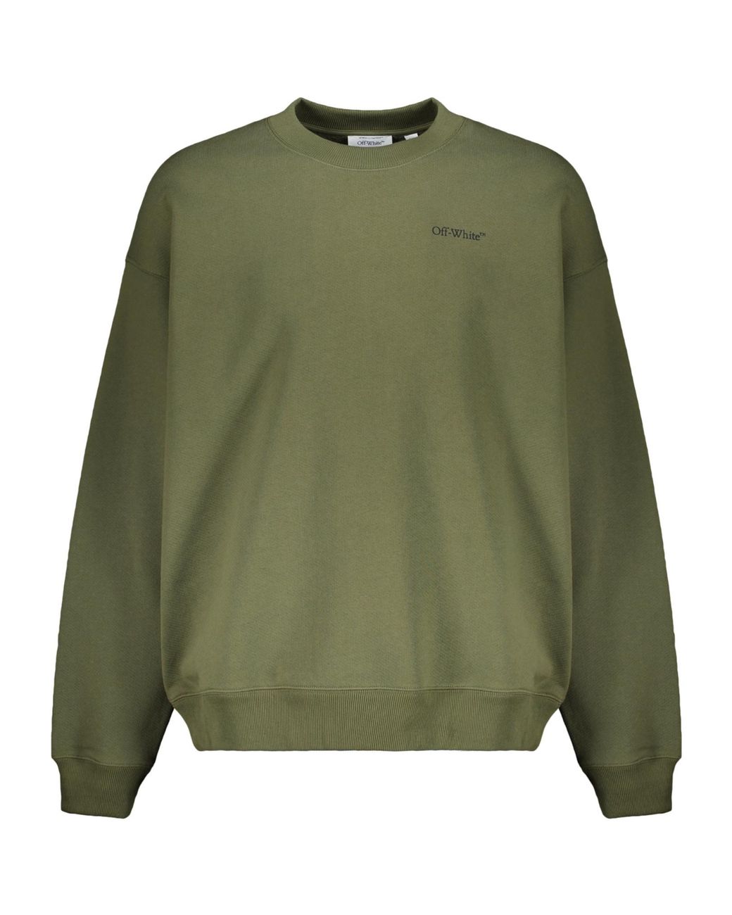 Off-White c/o Virgil Abloh Green Arrow Back Logo Sweatshirt for men