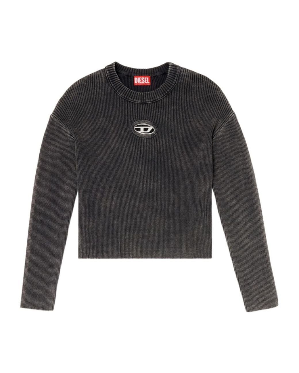 DIESEL Black M-Anchorex Logo-Detail Sweater