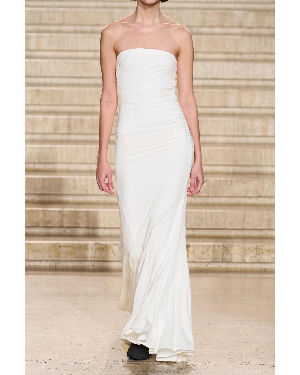 TOVE White Elegant Sleeveless Dress