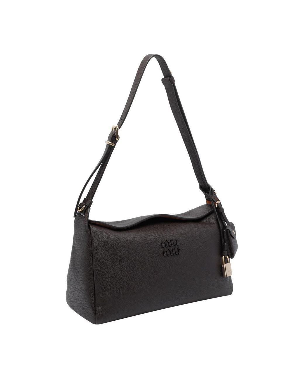 Miu Miu Black Patterned Shoulder Bag