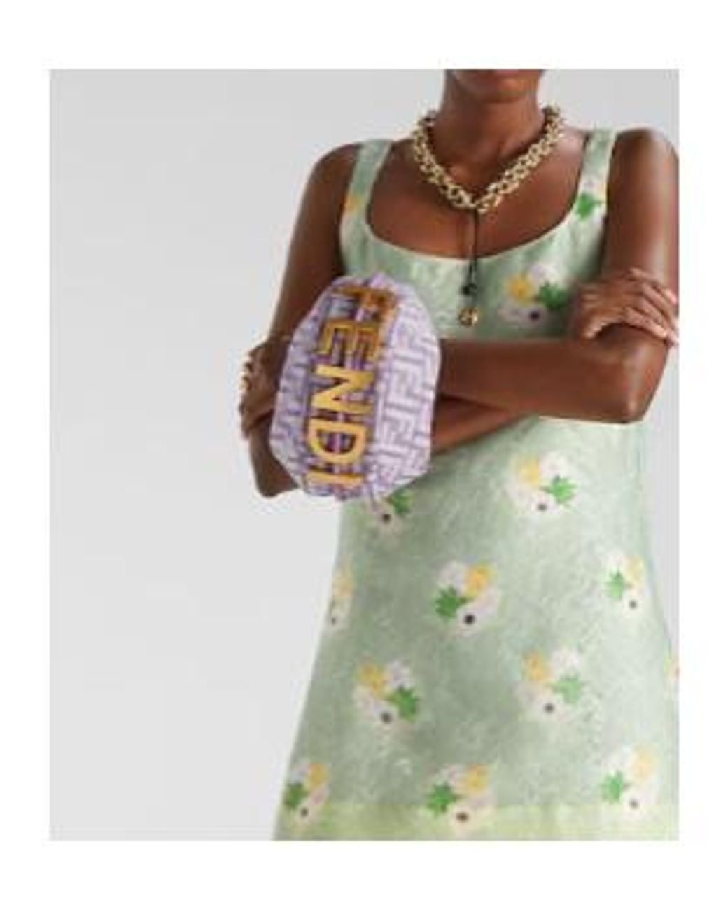 Fendi Purple Mini Graphy Shoulder Bag