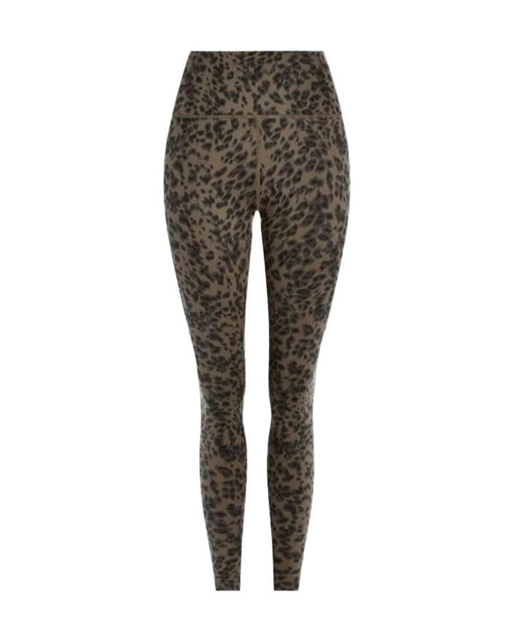Varley Gray Freesoft Cheetah-Print Leggings