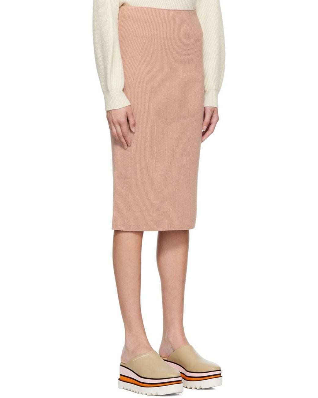 Stella McCartney Black High-Waisted Knit Skirt