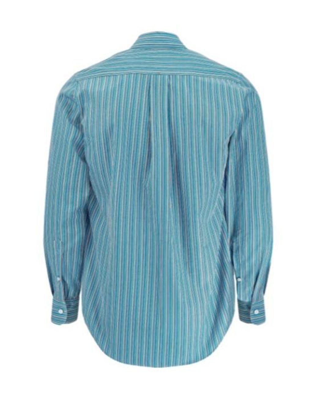 Martine Rose Blue Striped Shirt