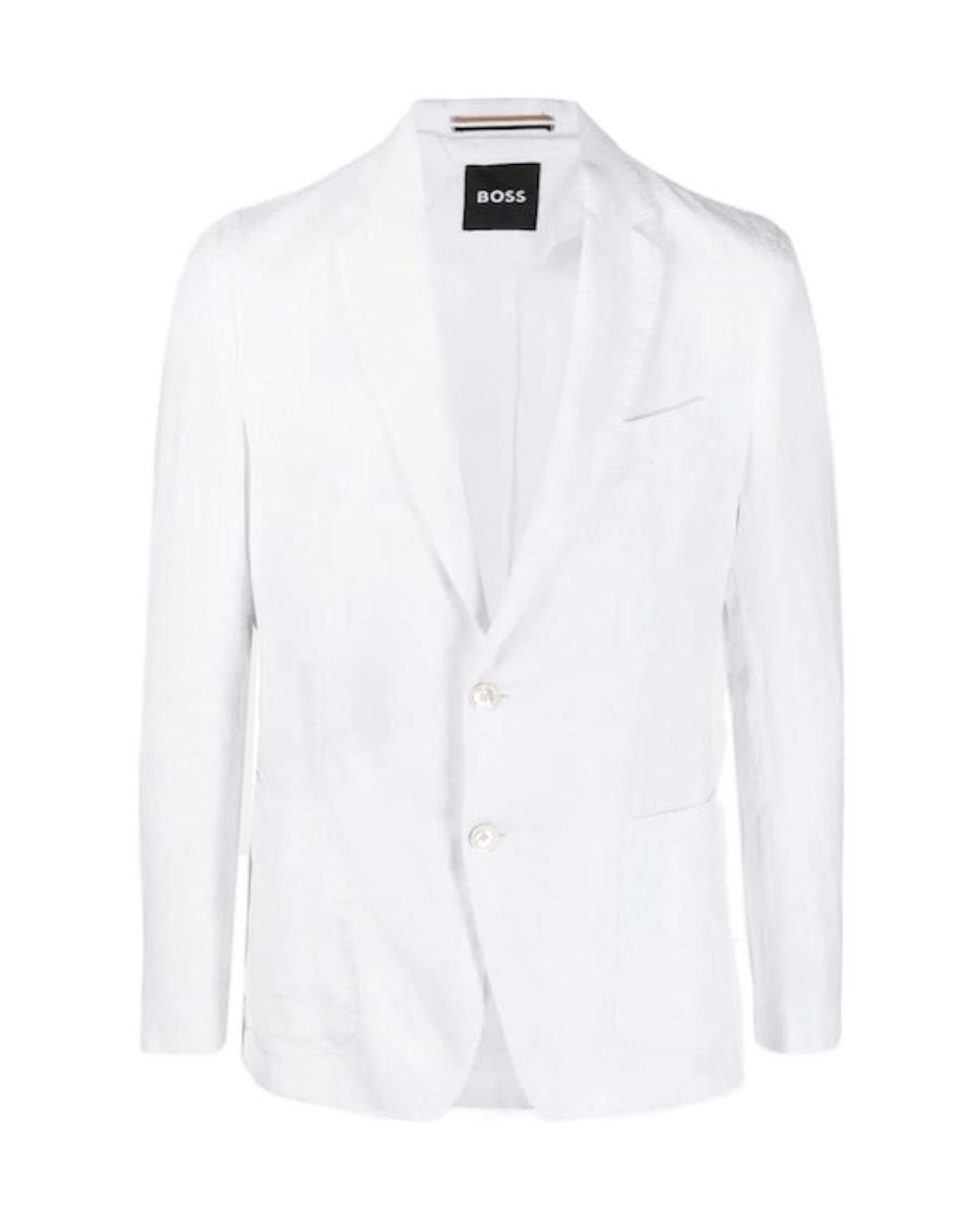Boss White Single-Breasted Blazer for men