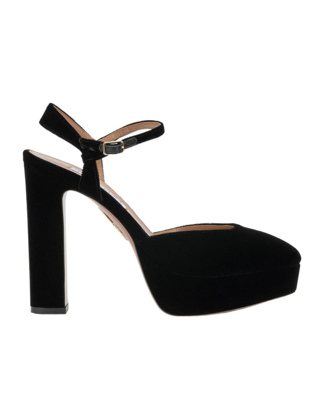 Aquazzura Black Amira Plateau Platform Pumps