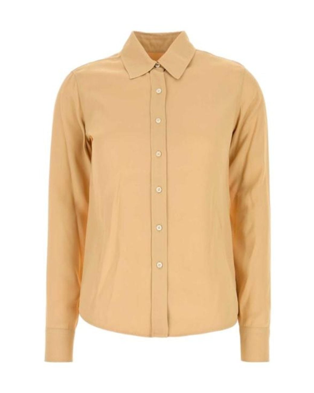 Jil Sander Natural 166 Button-Up Shirt