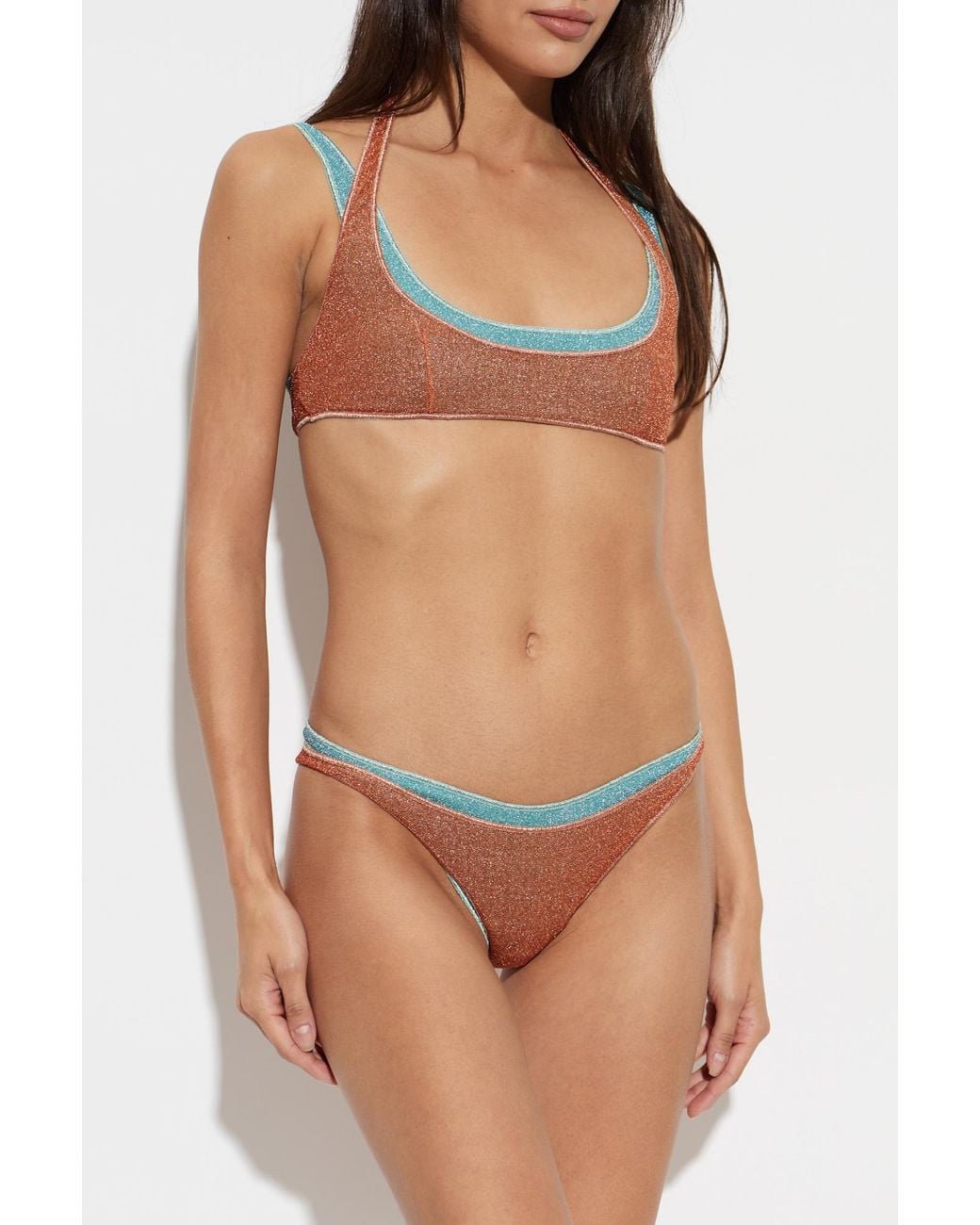 Oseree White Oséree Glitter Lurex Bikini Set