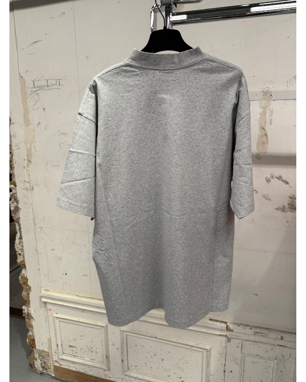 Balenciaga White Cursive Medium Fit T-Shirt for men