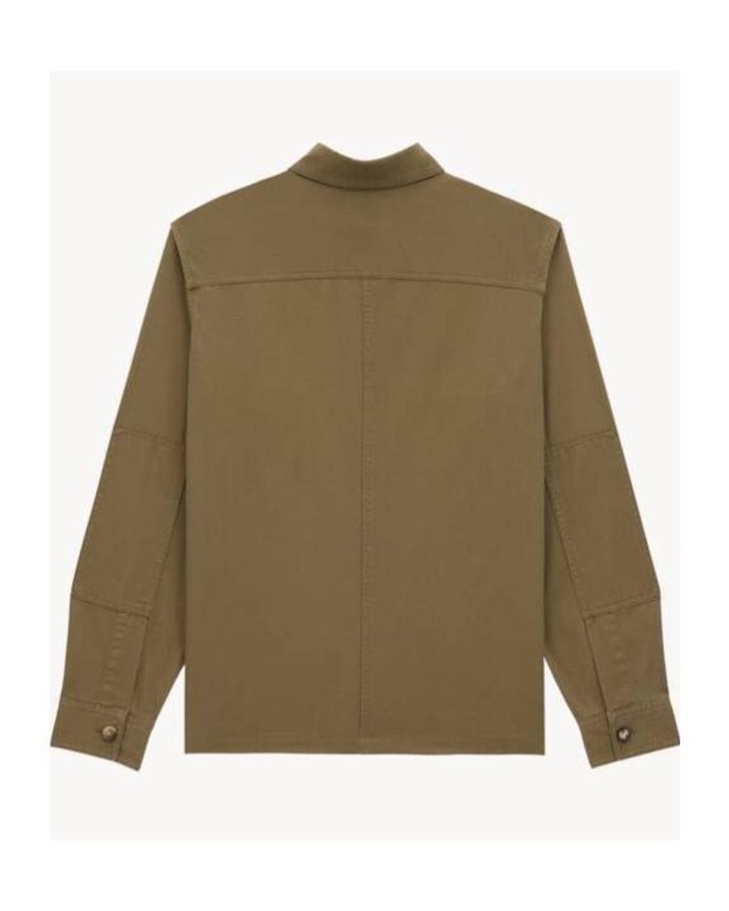 Saint Laurent Green Button-Up Twill Overshirt for men