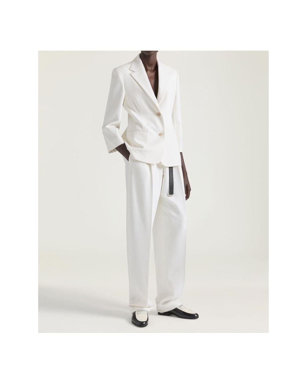 Givenchy White Single Breasted Jacket