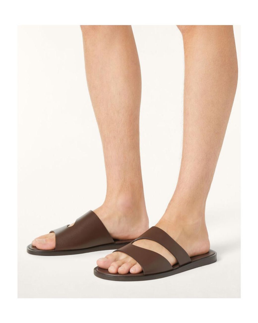 Loro Piana Brown Pilat Plain Walk Sandal for men