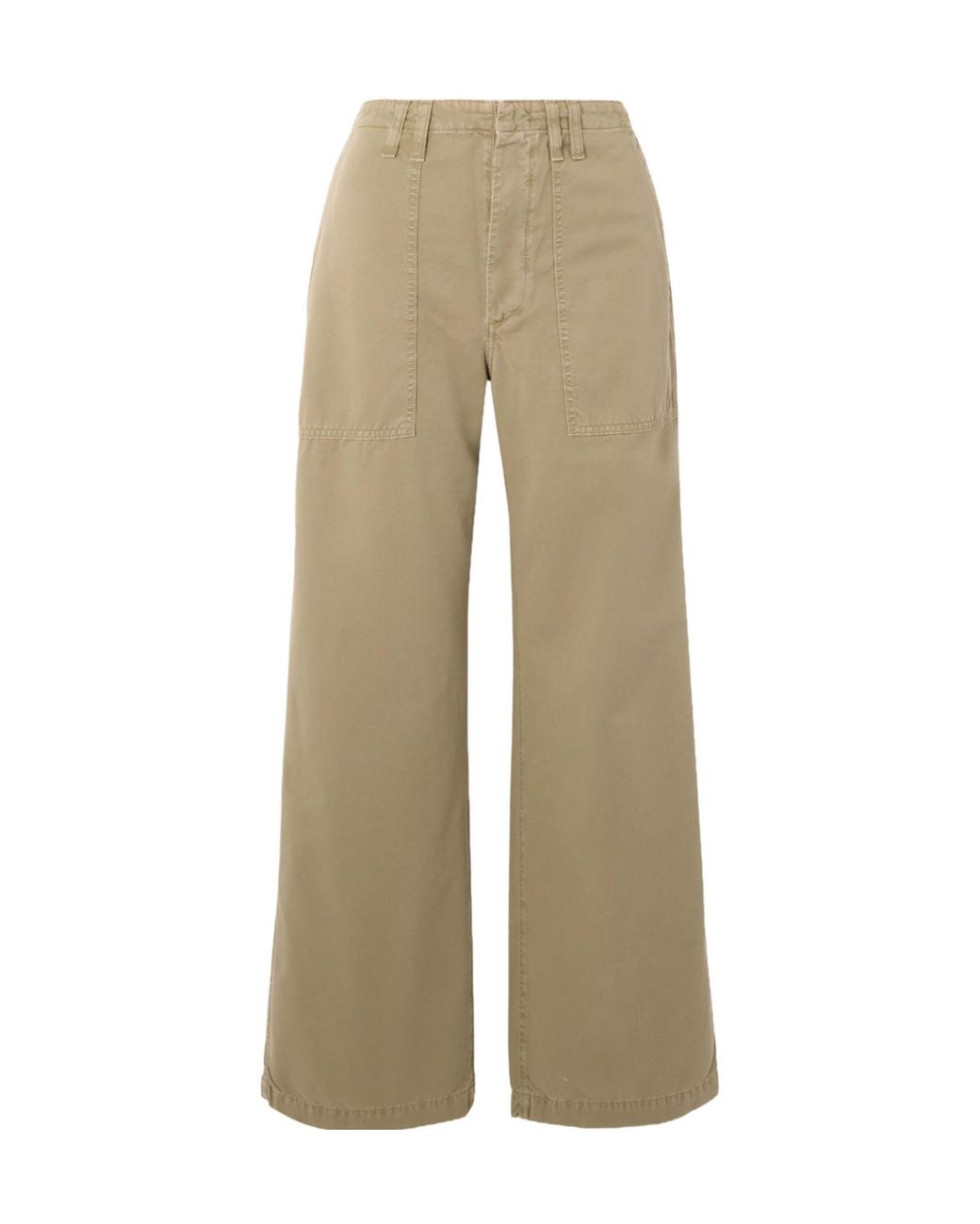 Agolde Natural Casual Pants With Belt Loops
