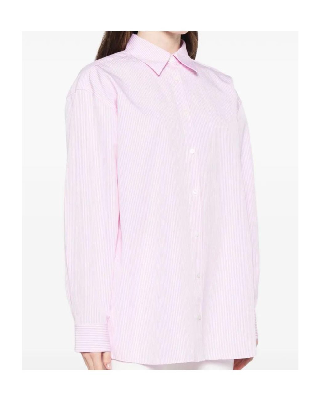 Totême  Pink Striped Tumbled Shirt