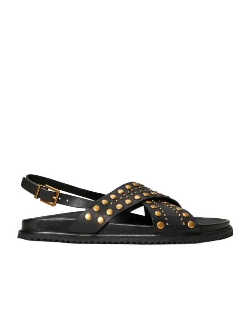 Twinset Black Crossover Strap Sandals