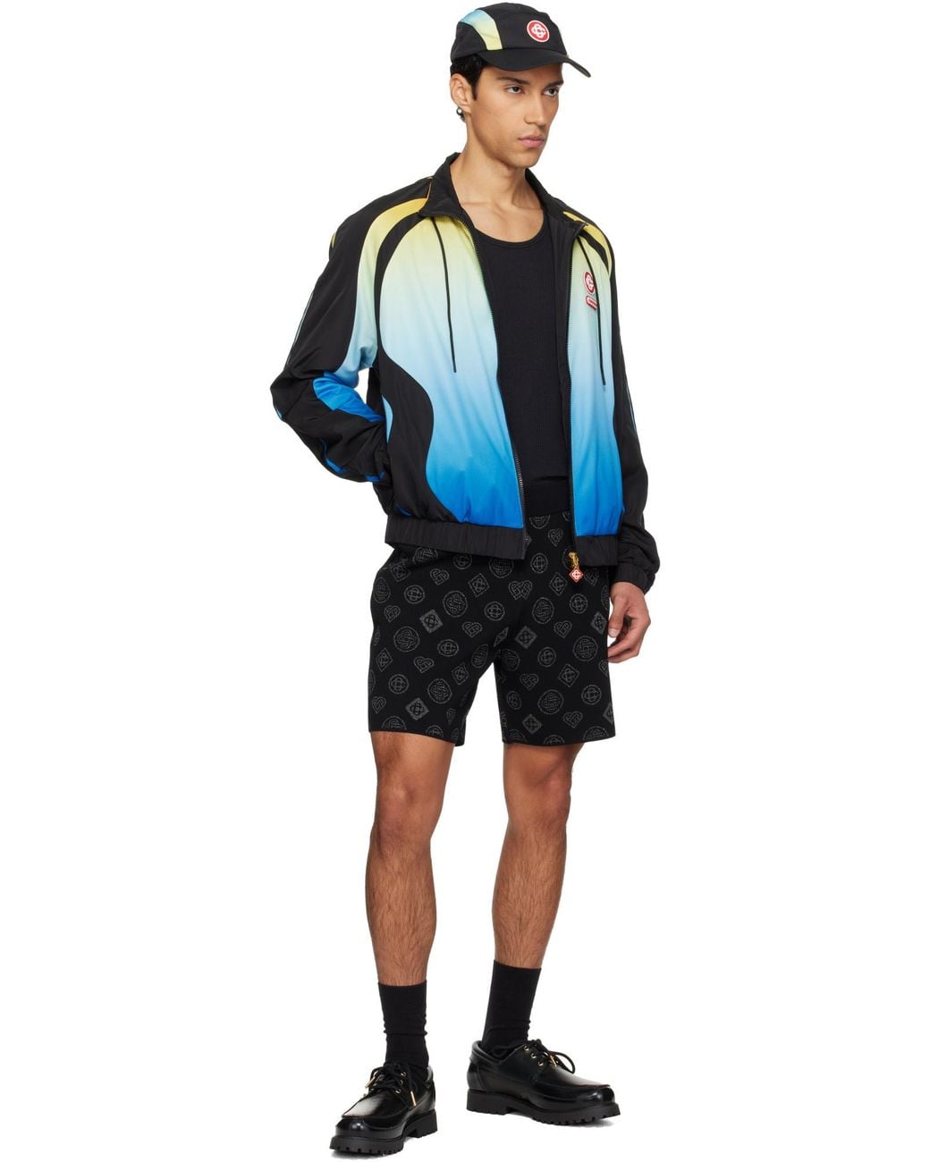 Casablanca Blue Balck Gradient Jacket for men