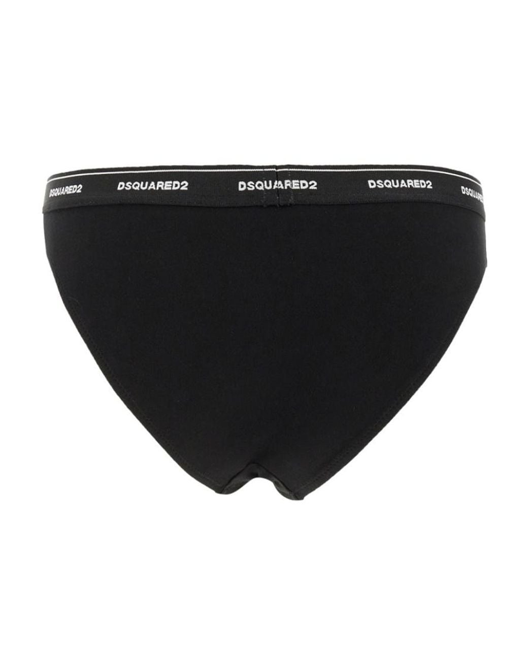 DSquared² Black Logo Waistband Briefs