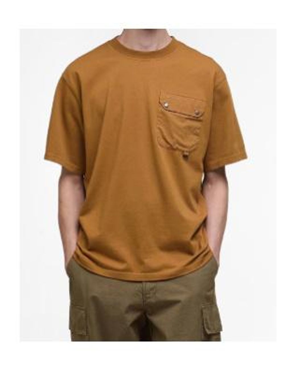 Barbour Brown Leazes T-Shirt for men