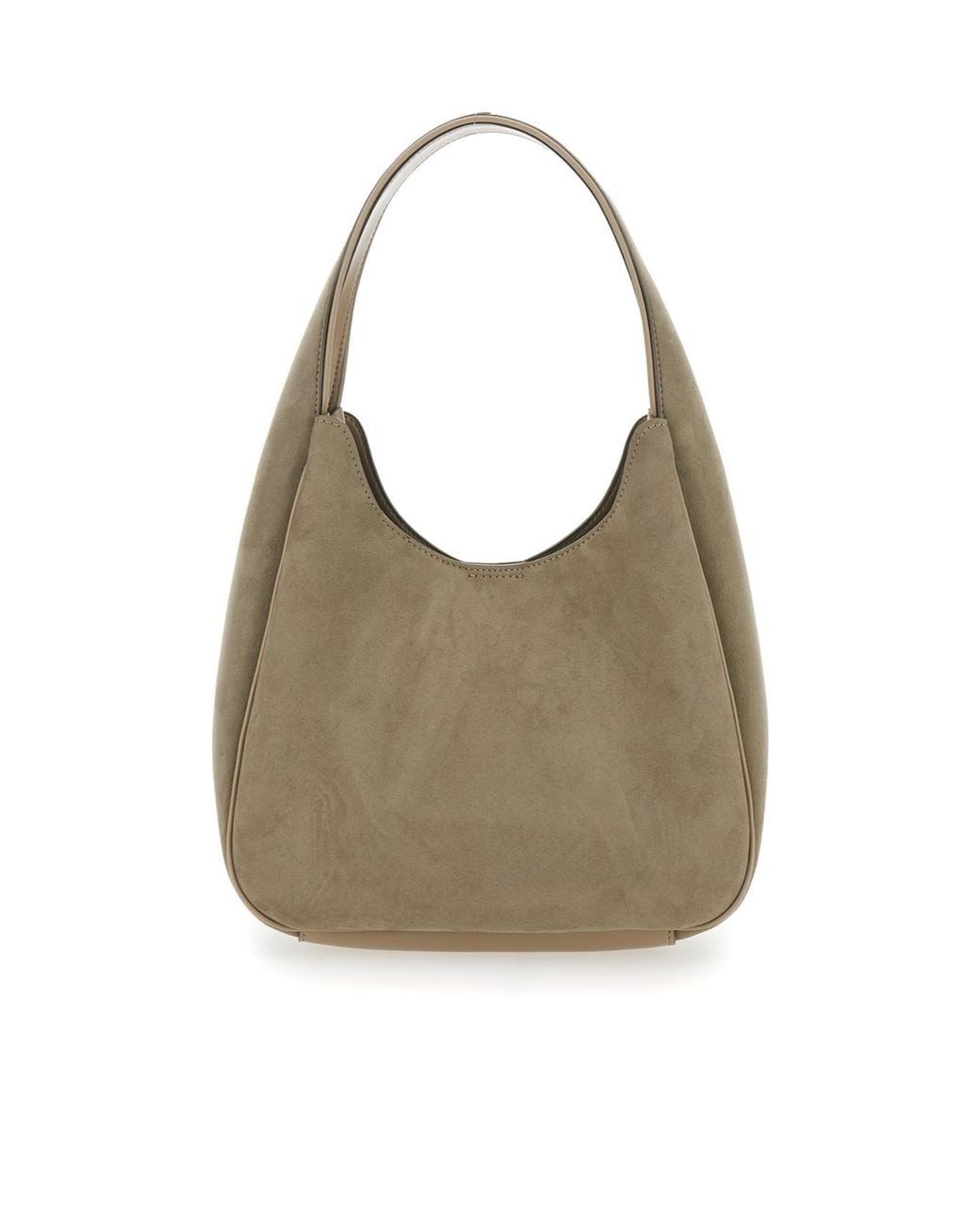 Stella McCartney Gray Logo Detailed Small Hobo Bag