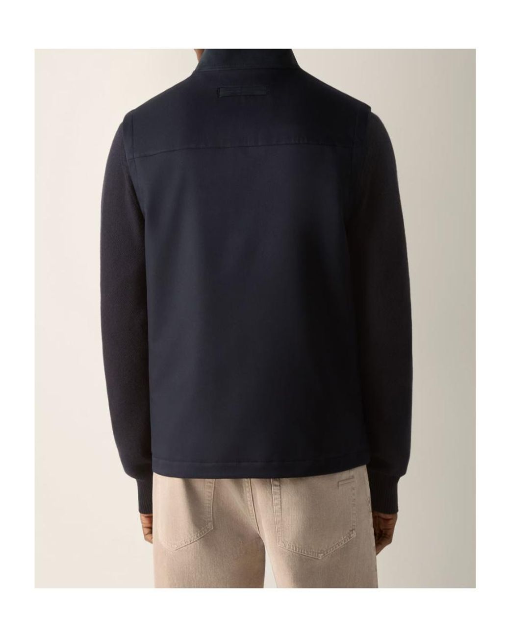 Zegna Blue Microfiber Motorin 50Cc Vest for men