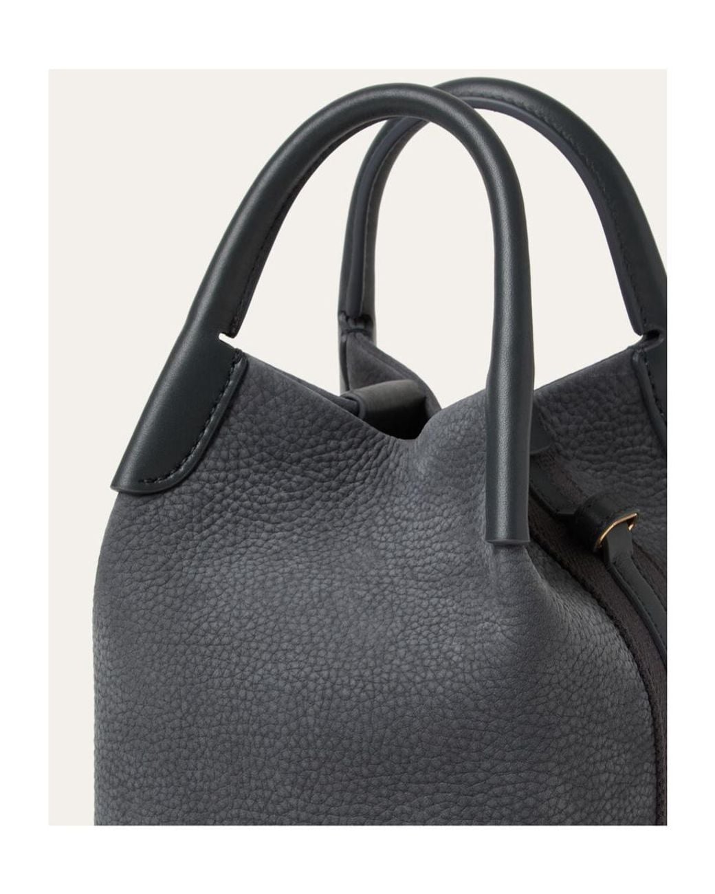 Loro Piana Black Micro Bale Bag