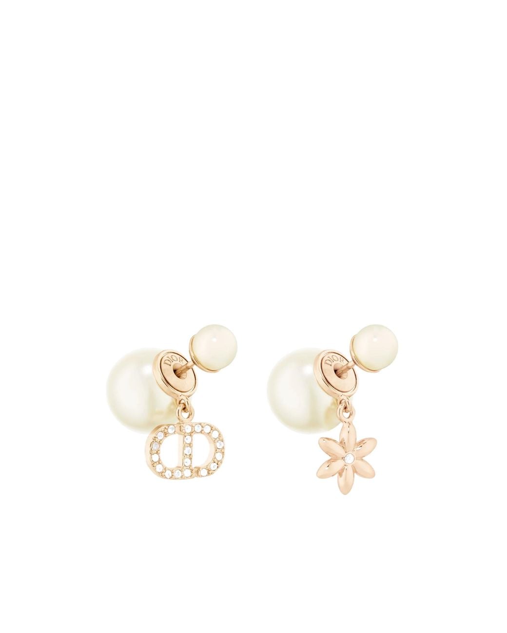 Dior White Tribales Earrings