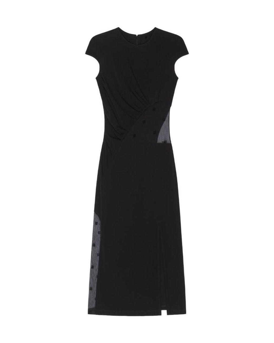 Givenchy Black Cut-Out Midi Dress