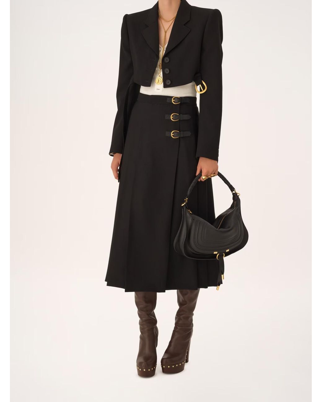 Chloé Black Chloé Marcie Small Shoulder Bag