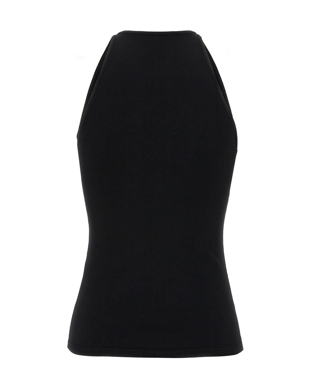 Max Mara Black Armida1234 V-Neck Sleeveless Top