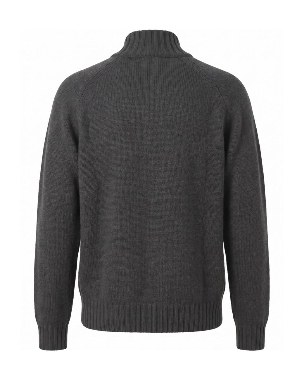 Altea Gray Ribbed-Knit Button-Up Cardigan for men