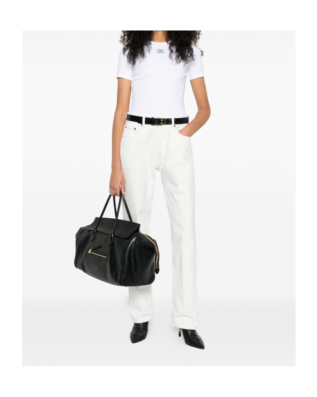 Céline White Boyfriend Jeans 001