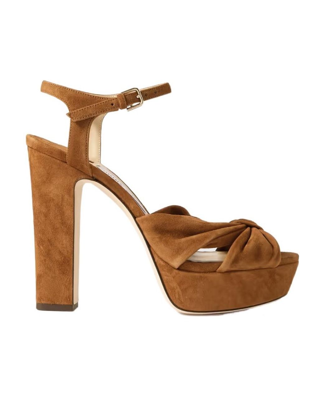 Jimmy Choo White Heloise 120Mm Platform Sandals