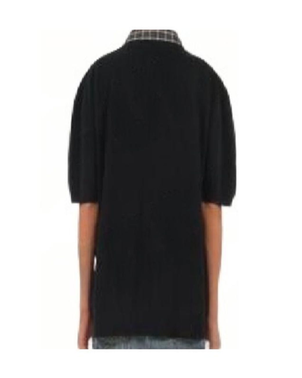 Miu Miu Black Short-Sleeved Knitwear