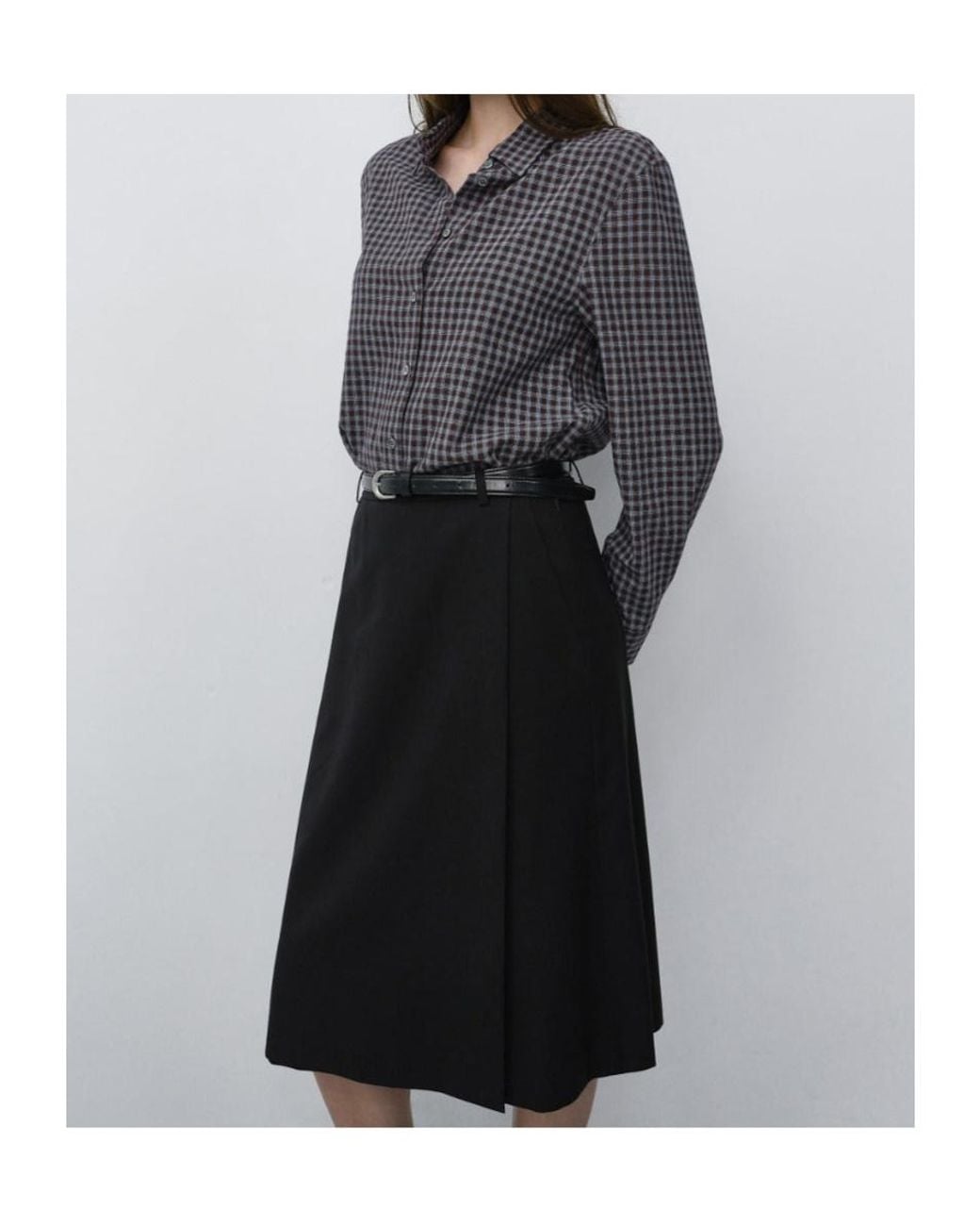 DUNST Blue Essential Slim-Fit Plaid Shirt