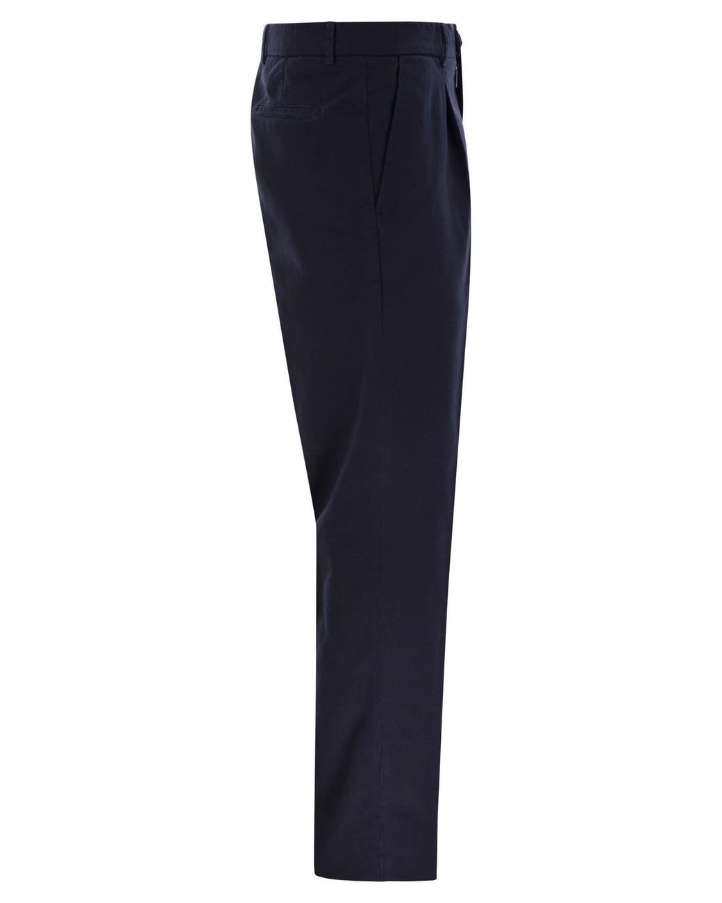 Brunello Cucinelli Blue Pleated Pants for men
