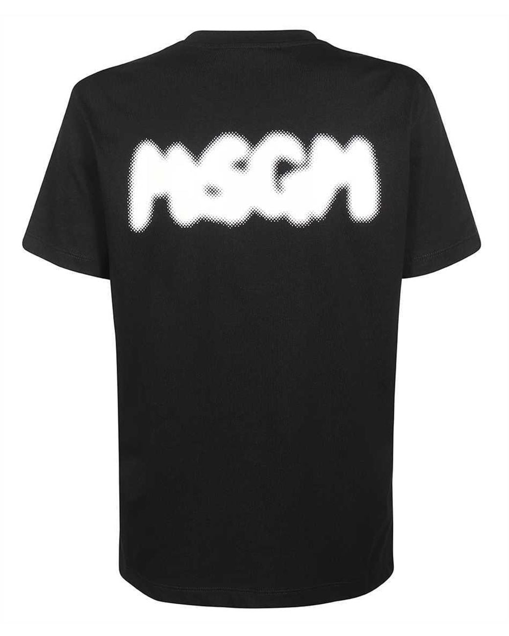 MSGM Black Back Logo Print T-Shirt