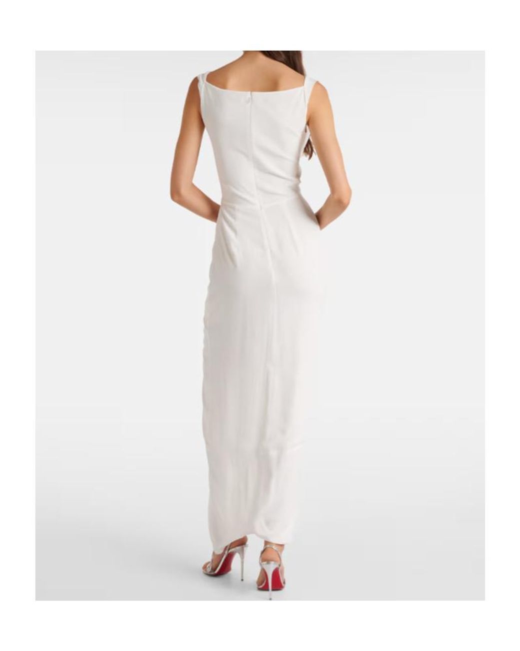 Vivienne Westwood White Bridal Panther Gathered Corset Dress
