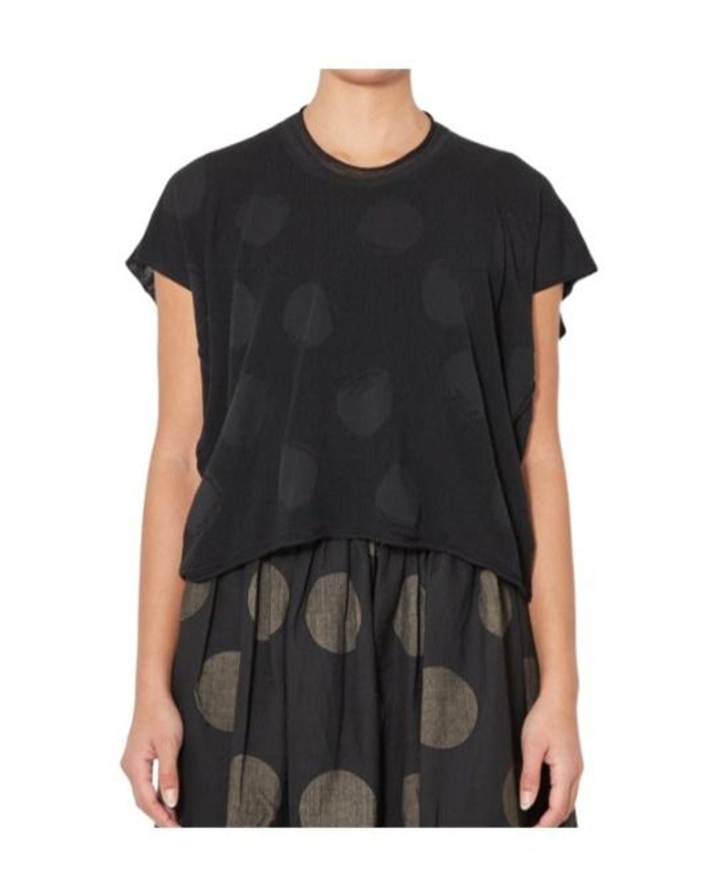 Uma Wang Black Short-Sleeved Top
