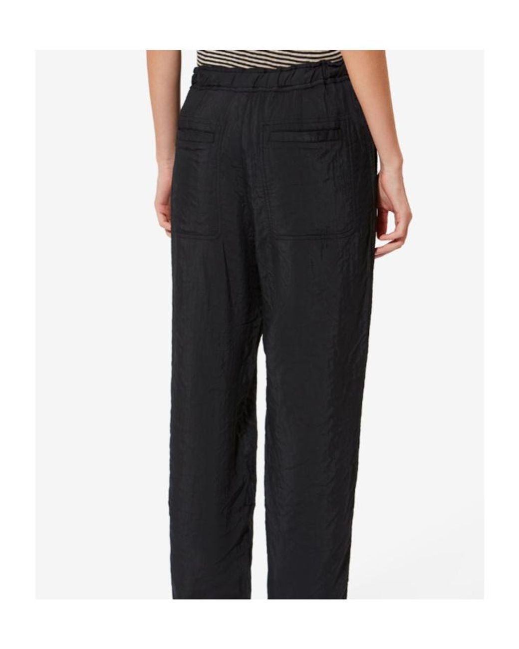 Isabel Marant Black Isabel Marant Étoile Bilina Belted Pants