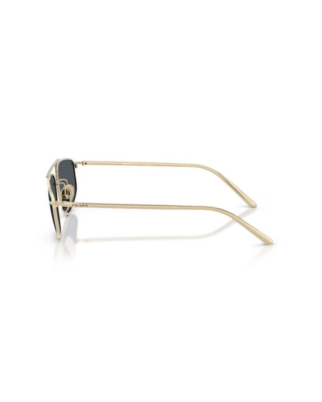 Prada White Eyewear Geometric Frame Sunglasses