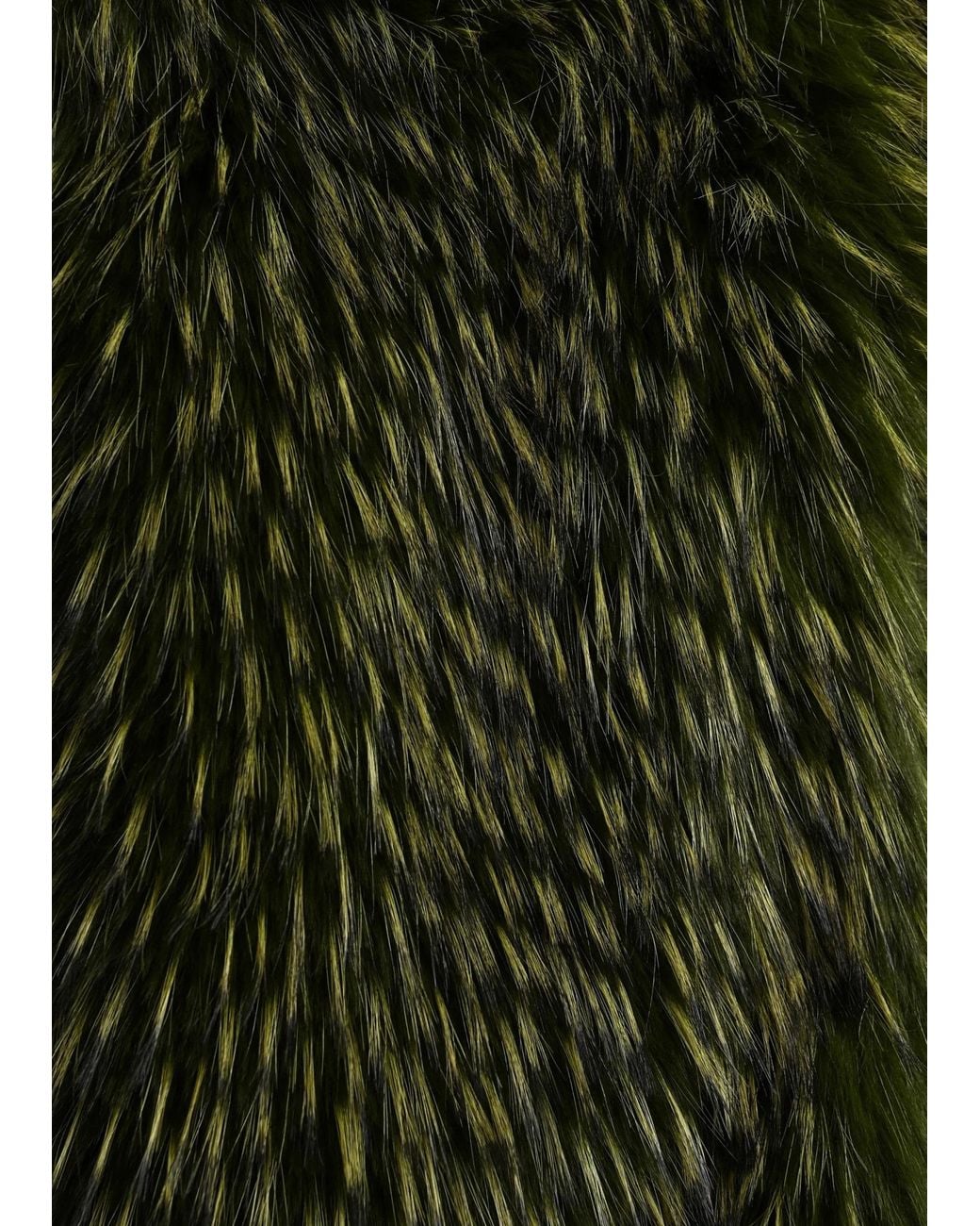 Essentiel Antwerp Green Kastanje Oversized Faux Fur Coat