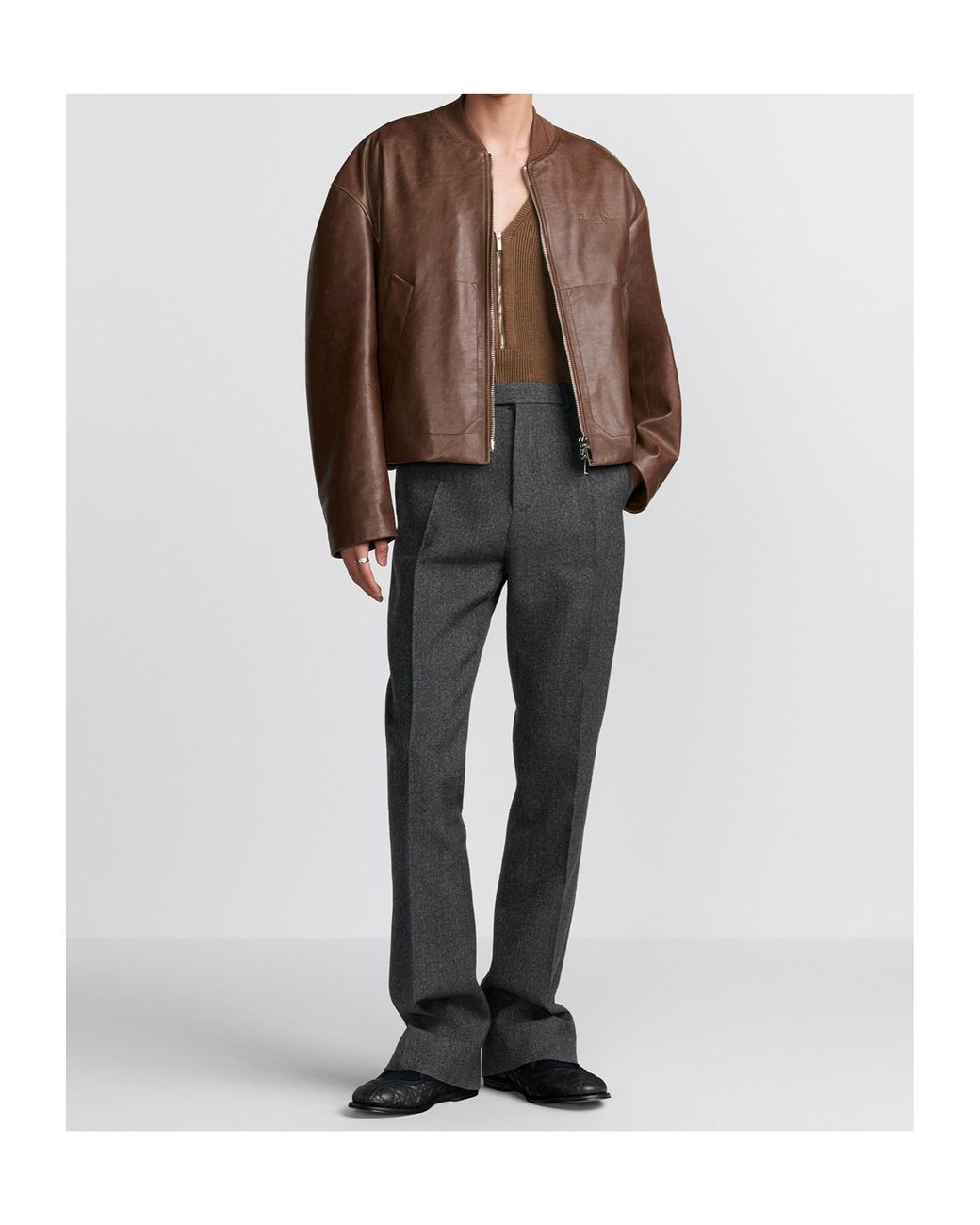 Christian Dior ブラウンジャケット サイズ7 Blouson Jacket Brown Lambskin | DIOR