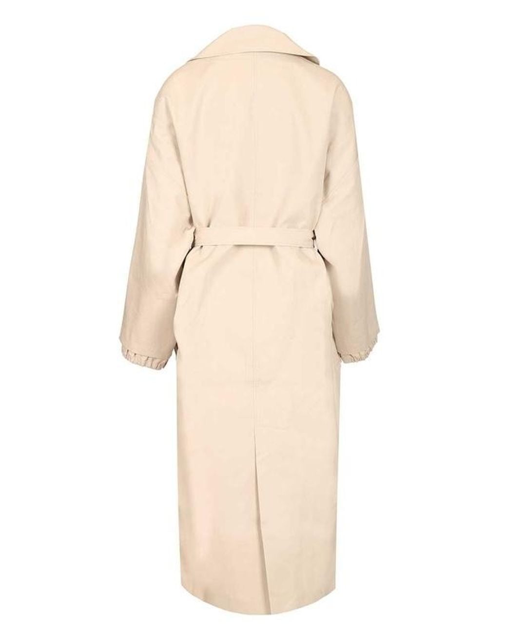Jacquemus White Long-Sleeved Belted Trench Coat